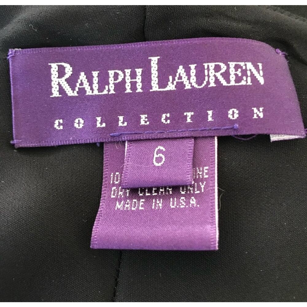 Ralph Lauren Collection Purple Label Vintage Runway Gown Wool Maxi Dress 90s 6 - Picture 2 of 11